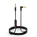 Monoy Replacement Monster Audio Cable + Inline Remote/Microphone for Monster NCredible N-Ture, ROC/iSport Freedom, Elements, Monster DNA/DNA PRO/DNA PRO 2.O, DJ, 24K (Black)