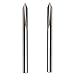 60 Degree V Bit, EnPoint Metal Engraving Bit Carbide Tough Tip Cone Shape CNC Engraving Bit with 2-Flute 1/8 In 3.175mm Shank 0.1mm Tip Marking Conical Carving Liner for Steel Aluminum Brass MDF Wood