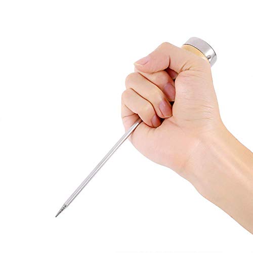 MOTZU 2 Pieces Ice Picks Stainless Steel with Wooden Handle for Kitchen Restaurant Bar Home