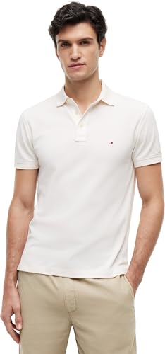 Uomo Maglietta Polo Maniche Corte 1985 Slim Fit, Avorio (Ivory Petal), L