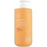 GH Nourish Family Size Shower Gel – Bamboo Complex Water, Olive-Derived Ceramide & White Chia Oil – Creamy, Moisturizing Body Wash – 33.8 fl oz (1000 ml)