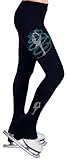Ice Figure Skating Dress Practice Pants with Rhinestones R255