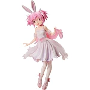 FREEing 劇場版 魔法少女まどか☆マギカ ［新編］ 叛逆の物語 スケールフィギュア 鹿目まどか うさみみVer. プラスチック製 塗装済み完成品 1/4スケール 専用台座付属 全高約410mm 再販