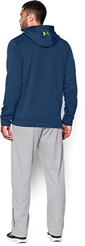 Under Armour Men's Storm Armour Fleece Big Logo Hoodie, Petrol Blue /Sunbleached, Small