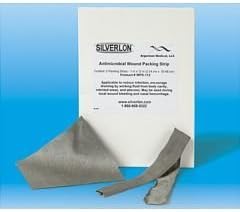 Silverlon Antimicrobial Wound Packing Strips - Size: 1 x 12 - Box of 5 by Silverlon