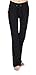 ADANIKI Women's Long Modal Comfy Drawstring Trousers Loose Straight-Leg for Yoga Running Sporting (Black, L)