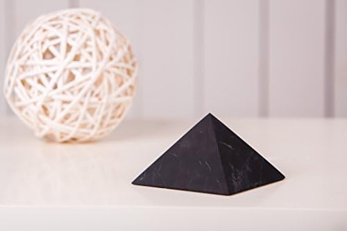 Unpolished (Matt) Shungite Pyramid Black Natural Stone EMF Protection (5)