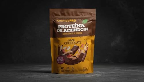 AmendoPro – Pó de Proteína de Amendoim – Nutrição Vegetal com Alto Teor de Proteína – Rico em Fibras e Minerais Essenciais (900 g, Chocolate)