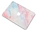 LuvCase 2 in 1 Rubberized Hard Shell Case with Keyboard Cover Compatible MacBook Air 13 Inch 2019/2018 New Version A1932 Retina (Touch ID) (Pale Pink Mist)
