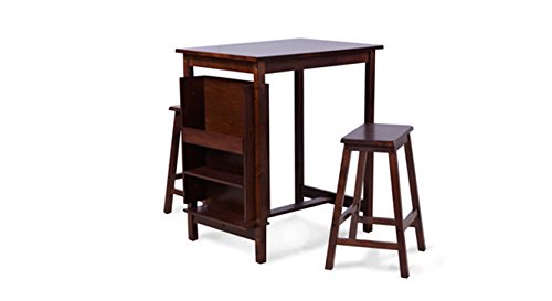 Urban Ladder Deosa Two Seater Dining Table Set (Dark Walnut)