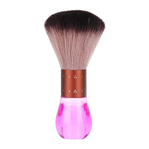 Hair Sweep, Portable Soft Barber Neck Face Duster Brush Hair Dust Cleaning Sweeping Brush(Pink)