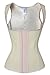 Charmian Women's Latex Underbust Waist Training Cincher Steel Boned Body Shaper Corset Vest Vest-Apricot Large