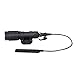 FARMSOLDIER Tactical LED Mini Scout Flashlight， Weaponlights Single Mode Hunting Light with Pressure Switch and Rifle Mount Black