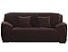 ANJUREN 1 Piece Sofa Couch Loveseat Chair Slipcover Cover Polyester Spandex Living Room Sofas Furniture Stretch Slip Covers Shield Protector (Sofa, Coffee)