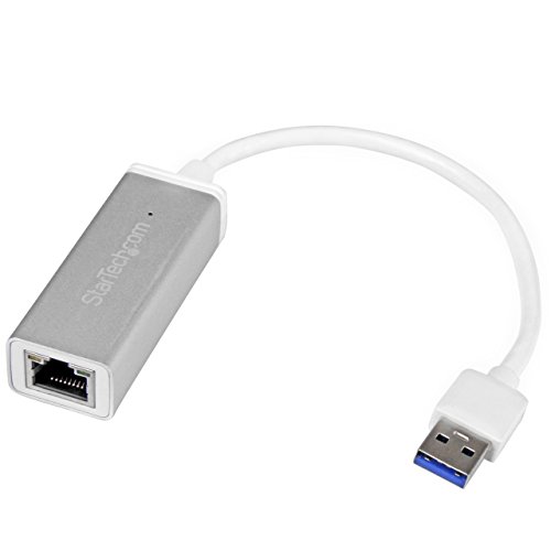 StarTech.com USB 3.0 to Gigabit Network Adapter - Silver - Sleek Aluminum Design for MacBook, Chromebook or Tablet - Native Driver Support