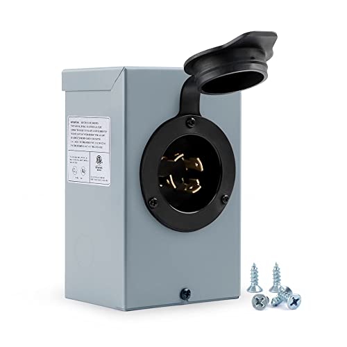 Flameweld 30 Amp Power Inlet Box, NEMA 3R Power