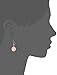 Star Wars Jewelry Imperial Symbol Rose Gold-Plated with Cubic Zirconia Dangle Earrings