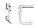 Dango Products Tumbled Aluminum Loop Hook with Aluminum Wall Mount