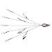 Corki 5 Arms Alabama Umbrella Rig Fishing Lure Bait Rigs with Barrel Swivels for Bass Lures