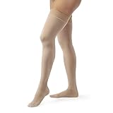 Jobst Relief 30-40 Thigh High Close Toe Beige Compression Stockings with Silicone Band, Small