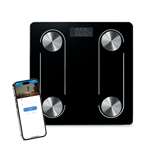 Scales for Body Weight and Fat-Digital Body Scale Smart, Precise Measurement Bluetooth Body Fat Scale, App Sync Body Fat Measurement Device, Rechargeable Bathroom Scales