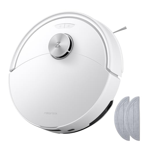 Q10 S5 Robot Aspirador y Fregasuelos Succión HyperForce de 10000 Pa, Robot Vacuum con Doble Sistema Antienredos, Navegación PreciSense LiDAR, Evitación de Obstáculos Reactive Tech, Blanco
