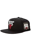 Chicago Bulls Mitchell & Ness Black 50th Anniversary Snapback Hat Black One Size
