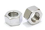 1/4"-20 Stainless Hex Nuts (100 Pack), 18-8