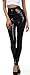 Sakkas Shiny Liquid Metallic High Waist Stretch Leggings - Made in USA