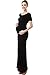 Momo Maternity Tee Shirt Column Dress - Black M