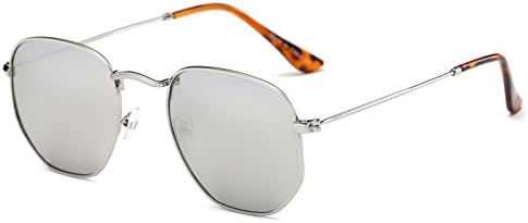 Cramilo Modern Designer Geometric Metal Frames Hexagonal Unisex Sunglasses