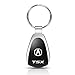 Au-tomotive Gold, Inc. Tear Drop Metal Key Ring for Acura TSX (Black)