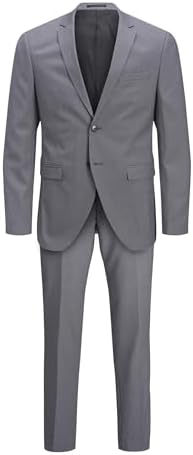 JPRFRANCO SUIT NOOS, Traje para Hombre, Light Grey Melange Fit:SUPER SLIM FIT, 54