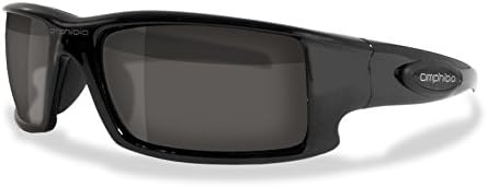 Amphibia Eyegear Depthcharge Matte Black with Sandstorm Polarized Lens