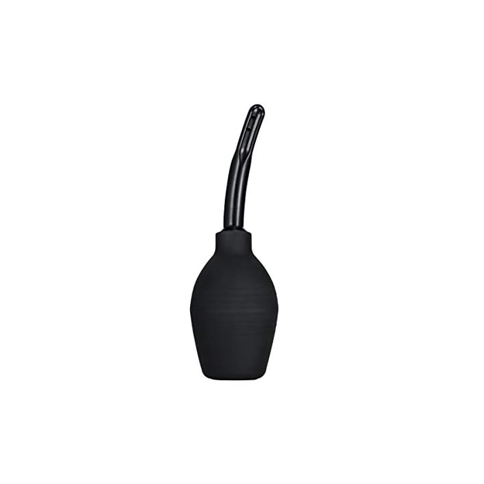 TopQuaFocus Enema Bulb 10oz / 294ml Capacity Personal Cleaning with 4.7" Tips Black…