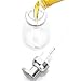 InterDesign Foaming Soap Dispenser for Kitchen, Bathroom, Sink, Vanity, Pack of 1, Clear and Brushed Nickel