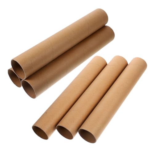 SHINEOFI 6pcs Paper Tube Cardboard Craft Supplies Document Tube for Scrapbooking for Creative Projects