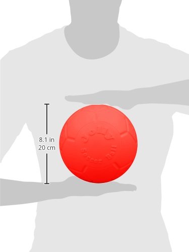 Jolly Pets 8" Soccer Ball, Orange, Large/X-Large