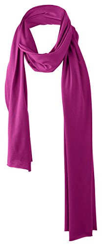 District - Cotton Blend Scarf (Bright Berry)