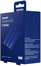 Samsung T7 Shield Portable SSD 2TB USB 3.2 Gen2 Blue MU-PE2T0R/EU view 8