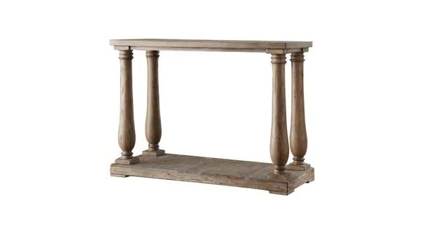 Amazon Com Wood Console Table With Turned Legs Console Table