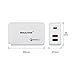 Type-C Power Delivery PD,[Qualcomm certified QC 3.0] 3-port USB Charging Hub,30W USB Type-C Wall Charger Travel Kit for the Macbook, Google Chromebook Pixel, Google Nexus 5X 6P iPhone/iPad more