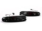 90-97 Mazda Miata MX-5 Front Bumper Turn Signal Lights - Crystal Smoke (1990 1991 1992 1993 1994 1995 1996 1997)