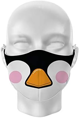 Reusable Face Covering - Non Medical Large Size Adult (Cutiemals Penguin), Multicolor - Image 3