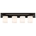 Bennington Lakeland 4-Bulb Bath Vanity Light Fixture Bar, Oil Rubbed Bronze