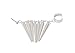 Bundle Monster 6pc Punk Style Ear Wrap Charm Ear Cuff Earring Stud Fashion Accessory for Pierced + Non Pierced Ears - Set 1