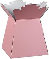 LARRYROO Glossy Bouquet Box Pink 24.5cm 18cm Base Flat-Pack view 2