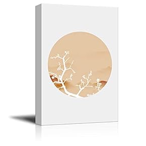 Circular Pattern Landscape Home Artwork for Living Room Bedroom