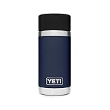 YETI Rambler 12 oz Stainless Steel Vacuum Insulated Bottle with Hot Shot Cap, Navy