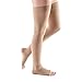 SWOLF Thigh High Compression Stockings Women Men, Open Toe Firm Support 20-30 mmHg Graduated Compression Socks - Moderate Toeless Medical Support Hose Swelling Varicose Veins Edema (Beige, XX-Large)